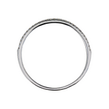 Anello Riviera Oro Bianco 375 con Diamanti Lab Grown 0.08Ct