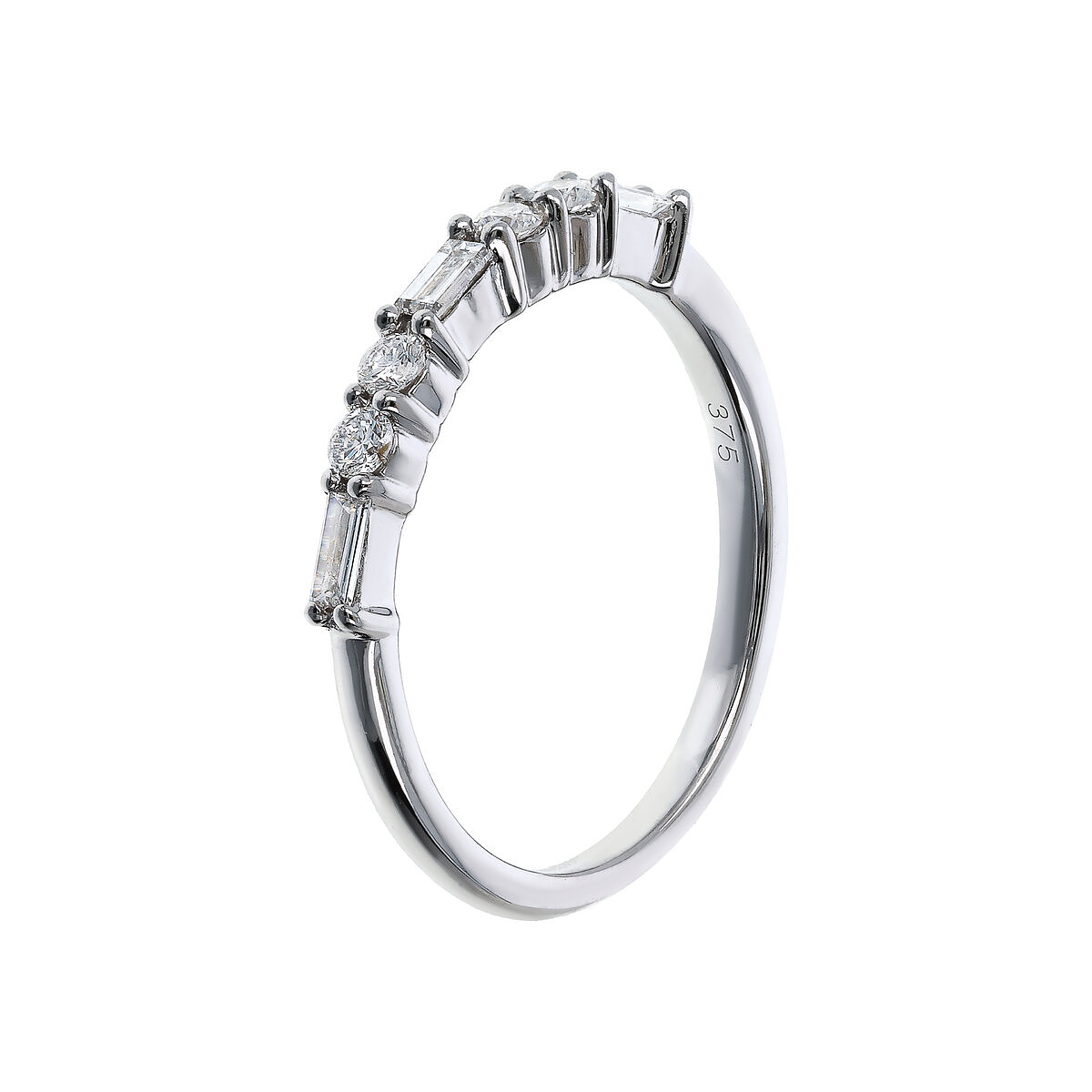 Engagement ring in oro bianco con diamante taglio brillante EXEXEX Engagement ring in oro bianco con diamante taglio brillante EXEXEX