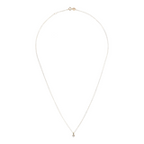 Collana Maglia Rolo Oro Giallo 375 con Diamante Lab Grown 0.03Ct