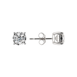 Orecchini Punto Luce Oro Bianco 375 con Diamanti Lab Grown 1Ct