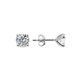 Orecchini Punto Luce Oro Bianco 375 con Diamanti Lab Grown 1Ct