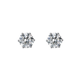 Orecchini Punto Luce Oro Bianco 375 con Diamanti Lab Grown 1Ct
