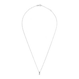 Collana Maglia Singapore Oro 375 con Diamante Lab Grown 0.08Ct