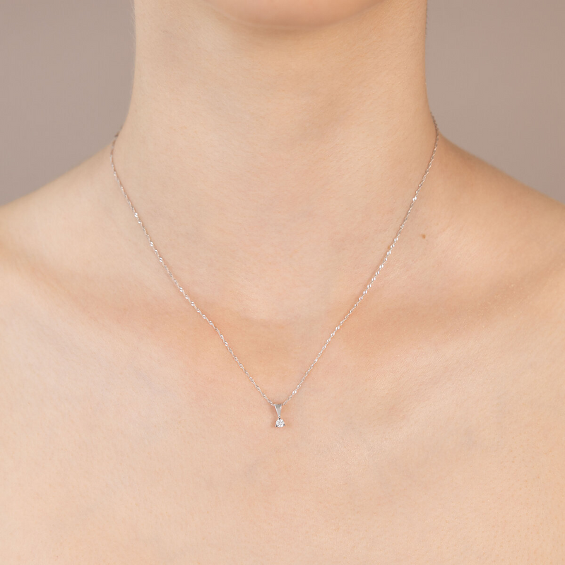 Carissima Gold Collana con Pendente da Donna in Oro Bianco 9K (375 Carissima Gold Collana con Pendente da Donna in Oro Bianco 9K (375