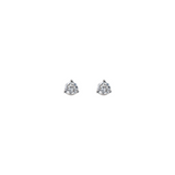 Orecchini Punto Luce Oro Bianco 375 con Diamanti Lab Grown 0.22Ct