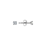 Orecchini Punto Luce Oro 375 con Griffe e Diamanti Lab Grown 0.252Ct