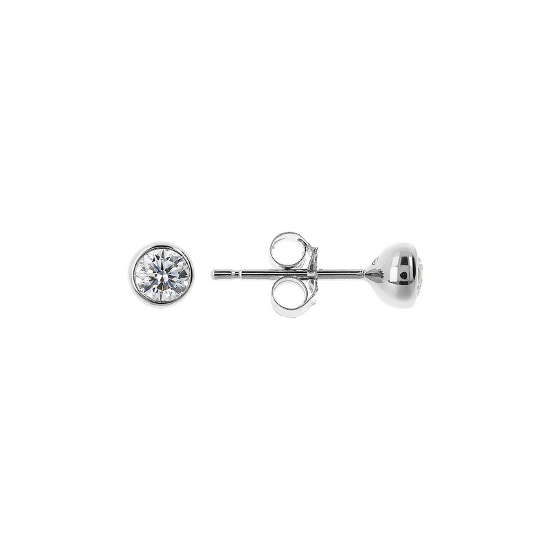 Orecchini Punto Luce Oro 375 con Diamanti Lab Grown 0.252Ct