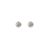 Orecchini Punto Luce Oro 375 con Diamanti Lab Grown 0.252Ct