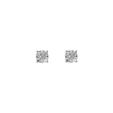 Orecchini Punto Luce Oro 375 con Diamanti Lab Grown 0.02Ct