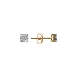 Orecchini Punto Luce Oro 375 con Diamanti Lab Grown 0.02Ct