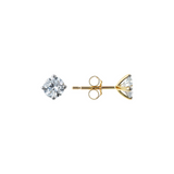 Orecchini Punto Luce Oro Giallo 375 con Diamanti Lab Grown 0.8Ct