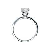 Anello Solitario Oro Bianco 375 con Diamante Lab Grown 1.02Ct