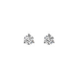 Orecchini Punto Luce Oro Bianco 375 con Diamanti Lab Grown 0.5Ct