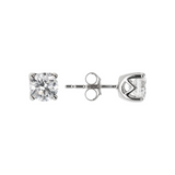 Orecchini Punto Luce Oro Bianco 375 con Diamanti Lab Grown 1Ct